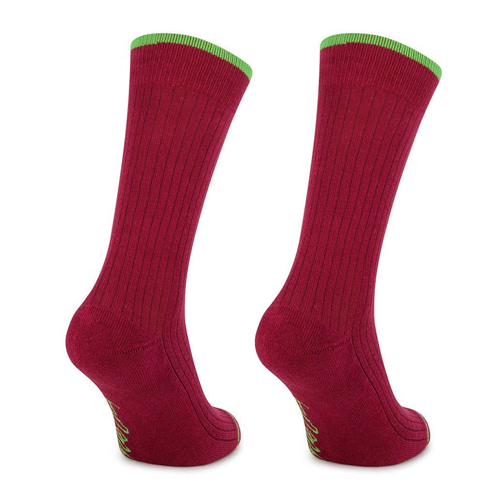 Kylie Crazy Calcetines Rojo De Algodón Con Acolchado PIES DELICADOS