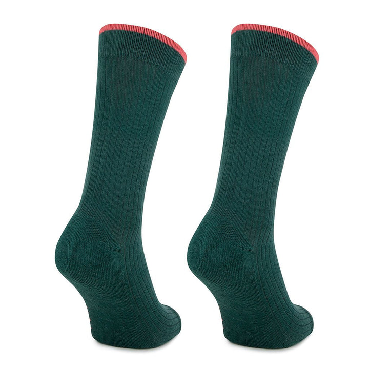 Kylie Crazy Calcetines Verde De Algodón Con Acolchado PIES DELICADOS