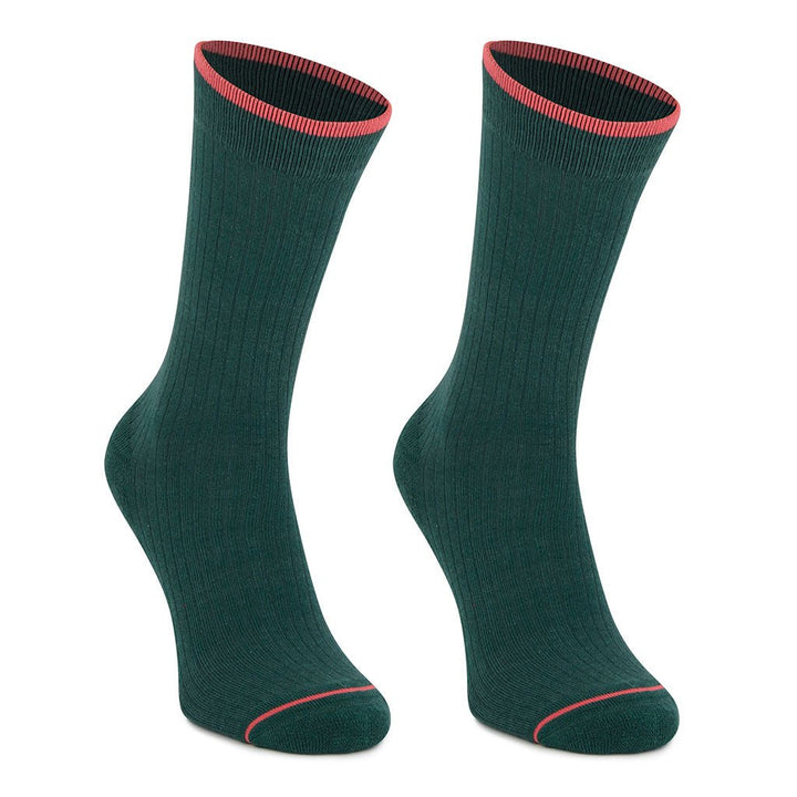 kylie crazy Calcetines verde de algodón con acolchado PIES DELICADOS