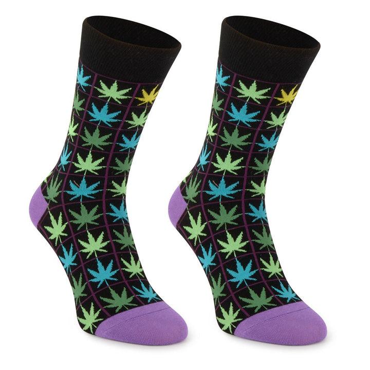 Kylie Crazy Calcetines Alegres De Algodón CANNABIS