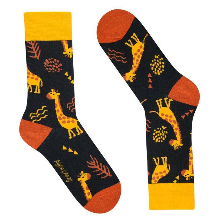 Kylie Crazy Calcetines Alegres De Algodón JIRAFA