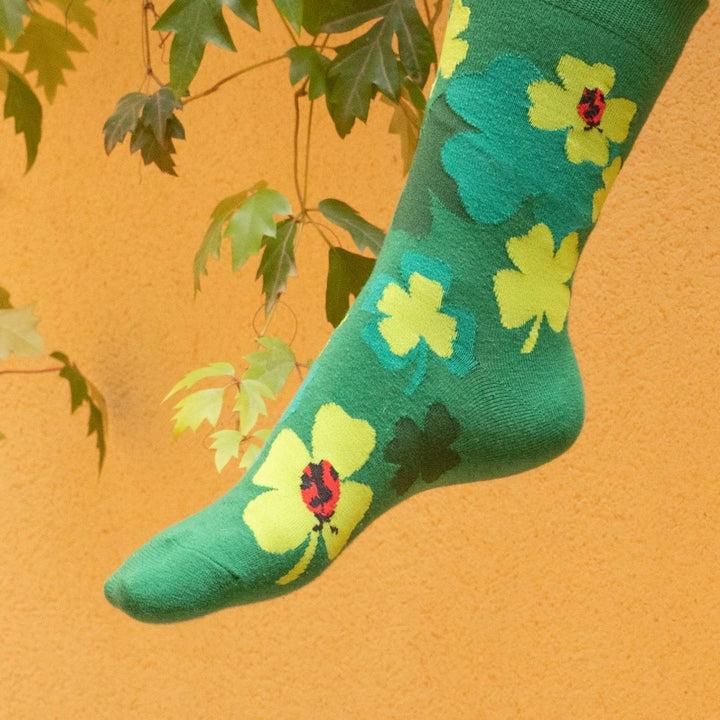 Kylie Crazy Calcetines Alegres De Algodón TRÉBOL