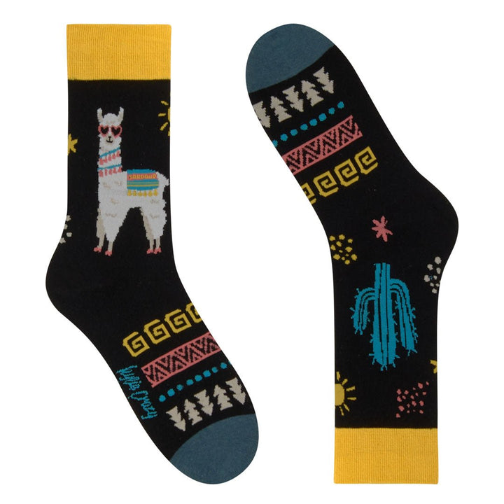 Kylie Crazy Calcetines Divertidos De Algodón LLAMA