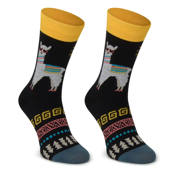 Kylie Crazy Calcetines Divertidos De Algodón LLAMA