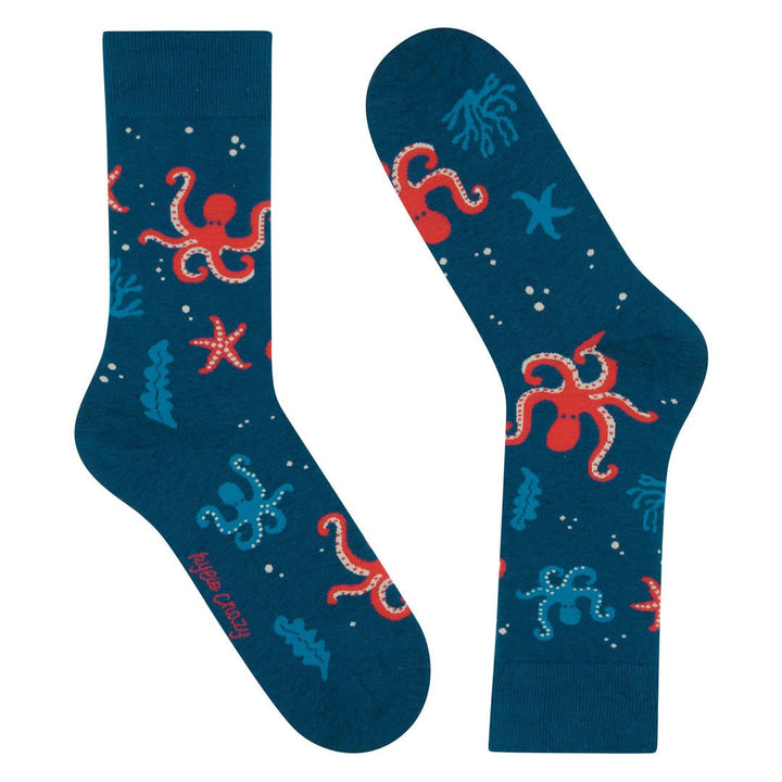 Kylie Crazy Calcetines Divertidos De Algodón PULPO