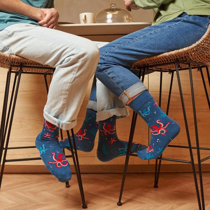 kylie crazy Calcetines divertidos de algodón PULPO