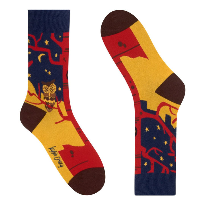 Kylie Crazy Calcetines Originales De Algodón BÚHOS