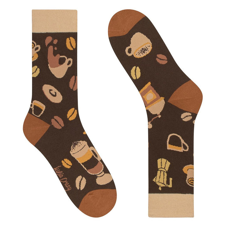Kylie Crazy Calcetines Originales De Algodón CAFÉ