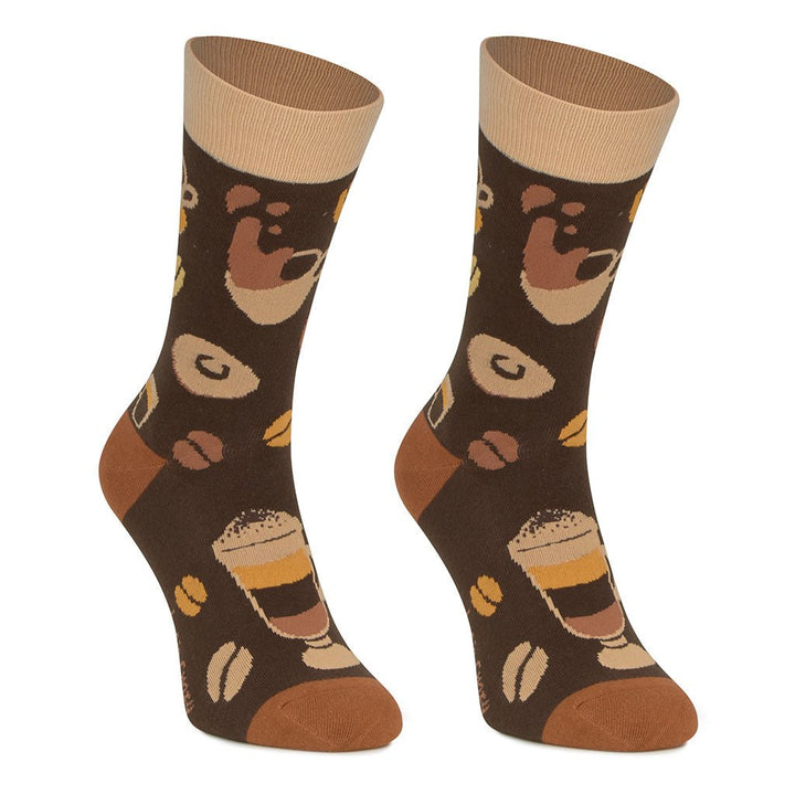 kylie crazy Calcetines originales de algodón CAFÉ