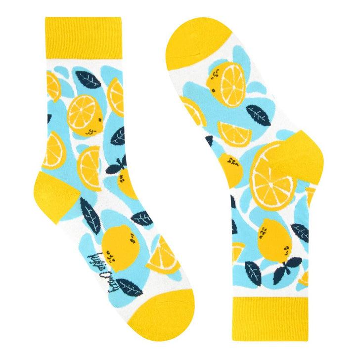 Kylie Crazy Calcetines Originales De Algodón LIMÓN