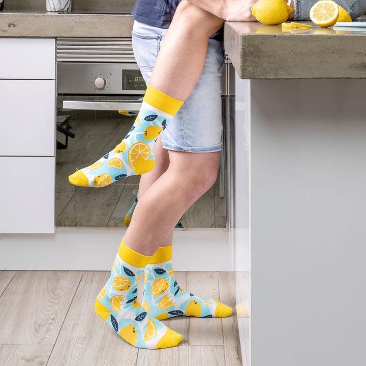 kylie crazy Calcetines originales de algodón LIMÓN