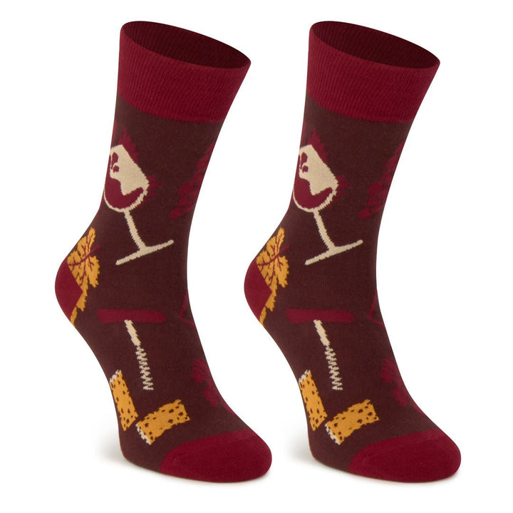 Kylie Crazy Calcetines Originales De Algodón VINO