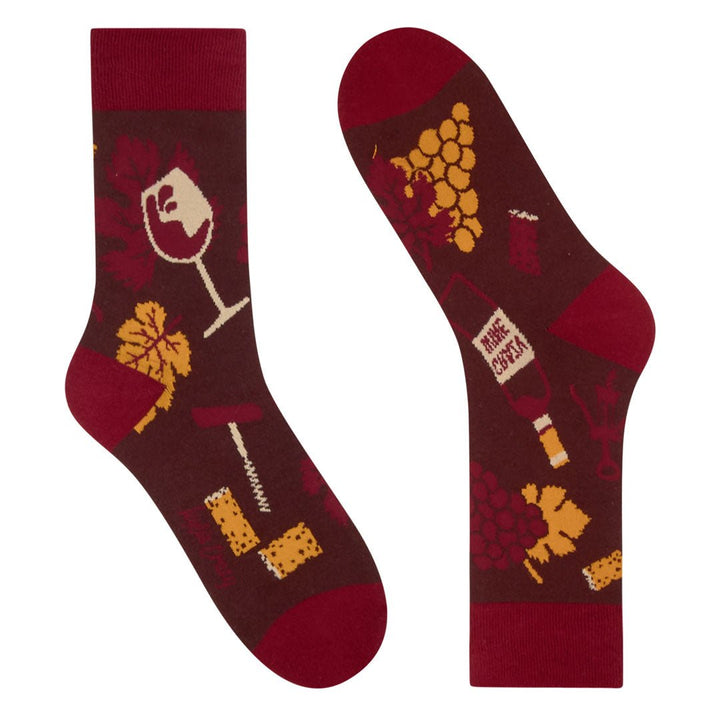 Kylie Crazy Calcetines Originales De Algodón VINO