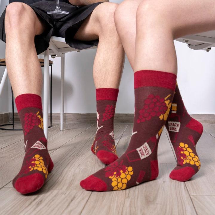 kylie crazy Calcetines originales de algodón VINO