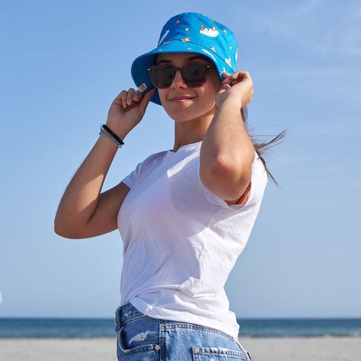 kylie crazy Gorro de pescador reversible PINGÜINO