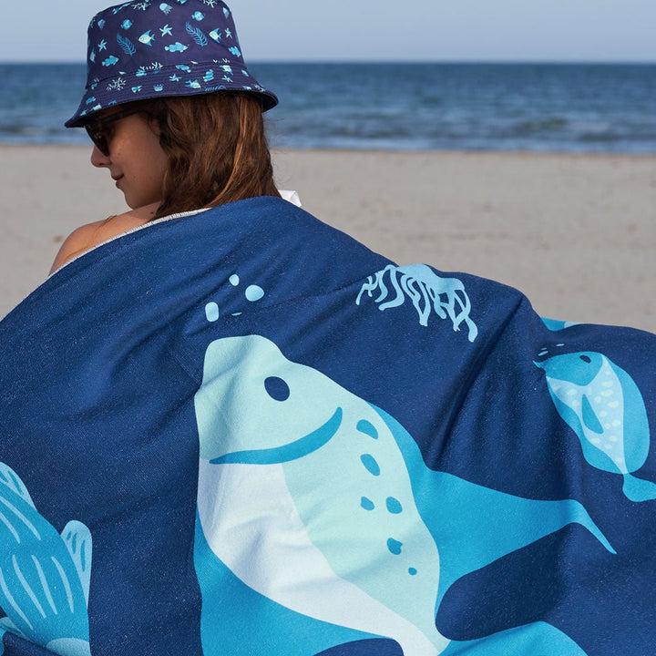 kylie crazy Toalla de playa ultraligera PECES