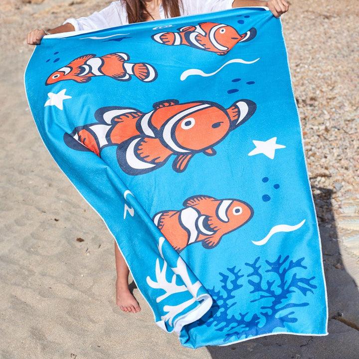 kylie crazy Toalla de playa ultraligera PEZ PAYASO