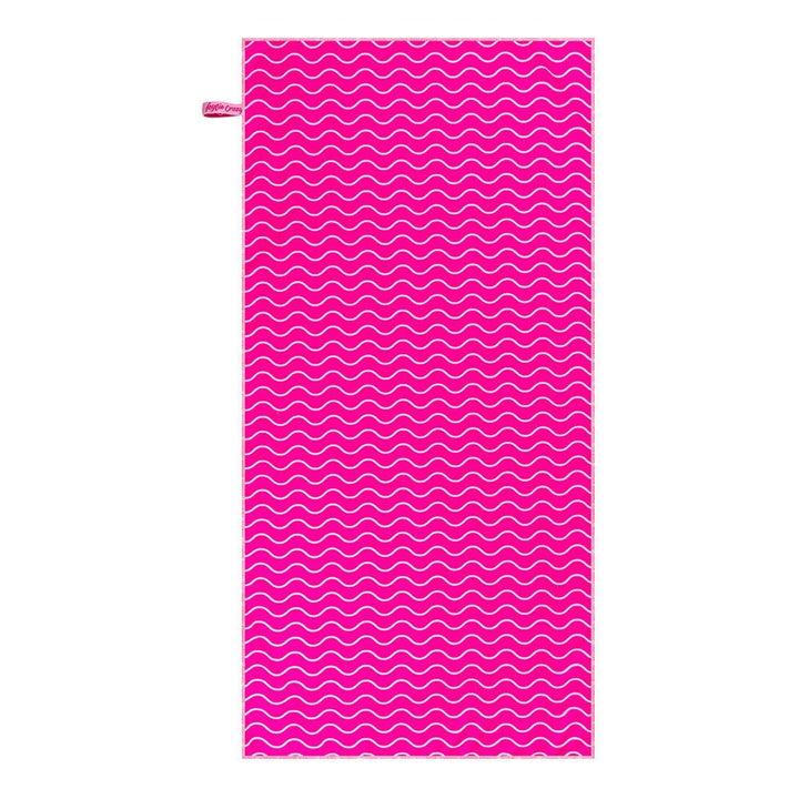 Kylie Crazy Toalla Microfibra Ultraligera OLAS FUCSIA