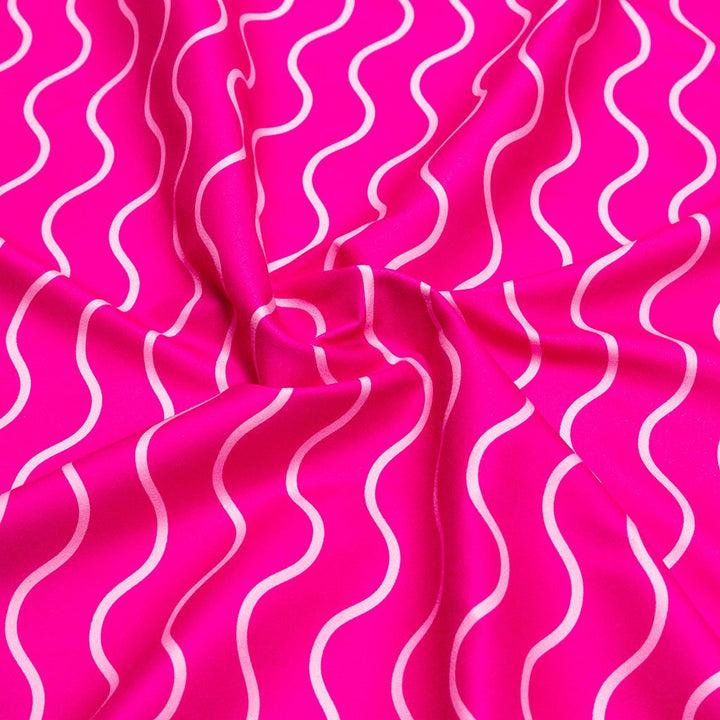 Kylie Crazy Toalla Microfibra Ultraligera OLAS FUCSIA