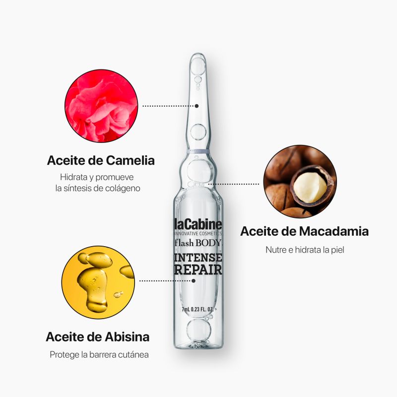 la cabine Ampollas Intense Repair