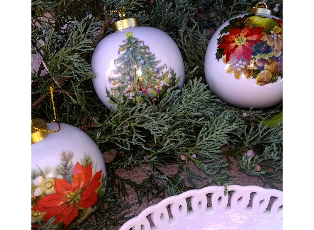 la cija Bolas de Navidad de Porcelana (Varios Modelos)