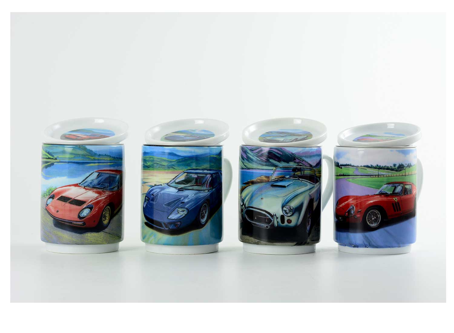 la cija 4 Tazas de Té Coches Modernos