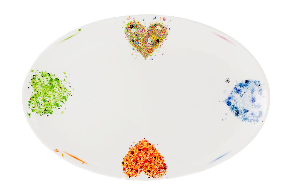 la cija Fuente de 36cm. Corazones del Año