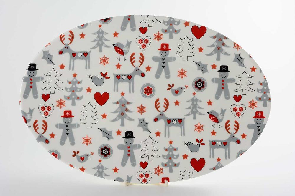 la cija Fuente de 36cm. Reno Tiza