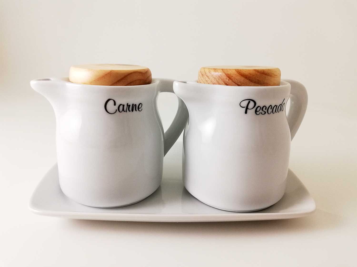 la cija Graseras para Carne y Pescado color Blanco