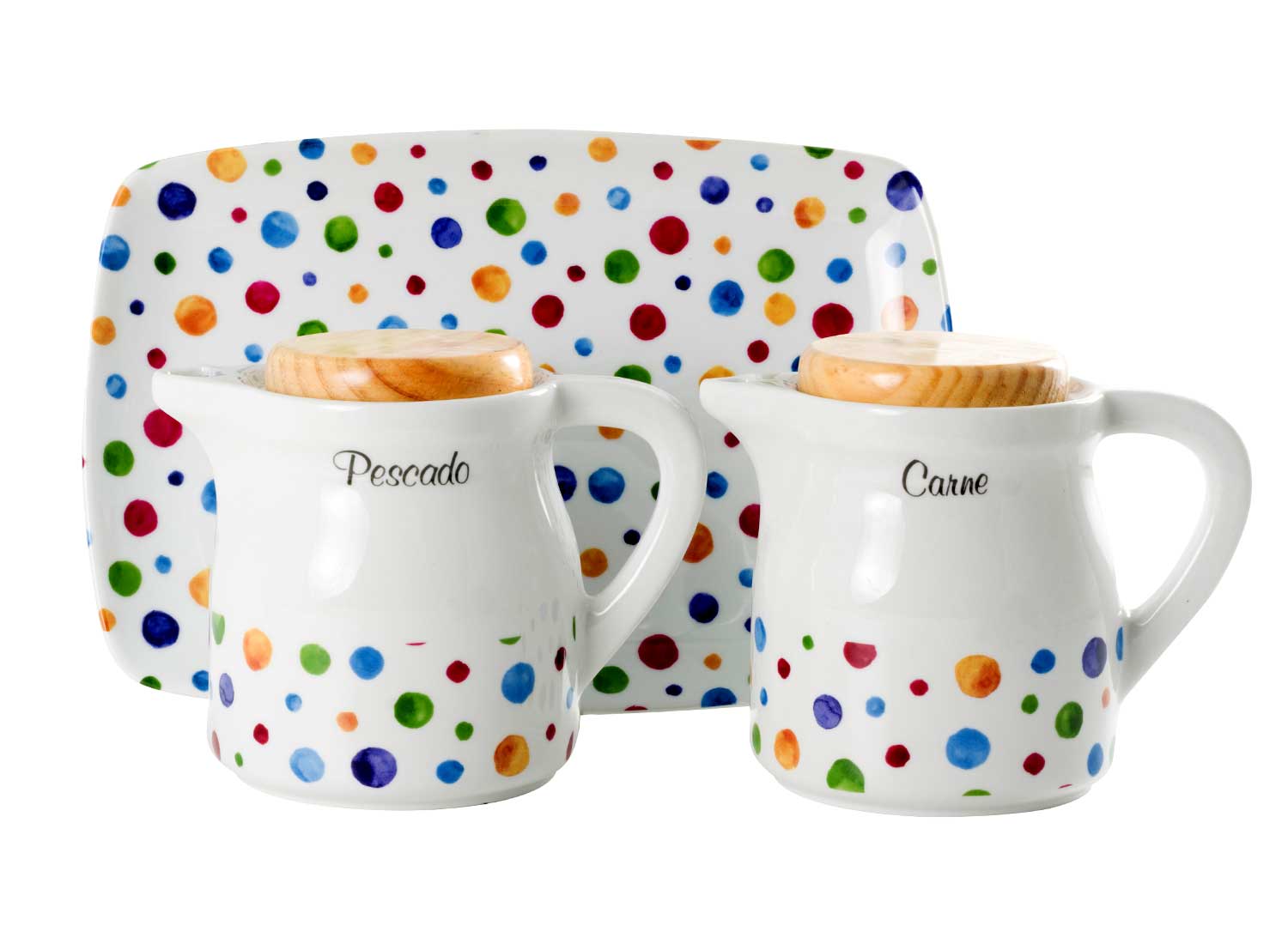 la cija Graseras para carne y pescado Dots