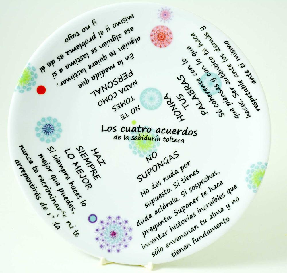 la cija Plato 24cm. Sabiduría Tolteca