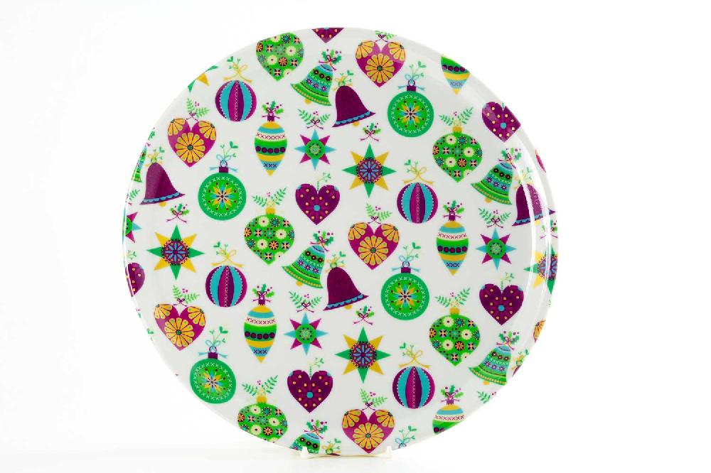 la cija Plato Bahía 31cm. Bolas de Navidad