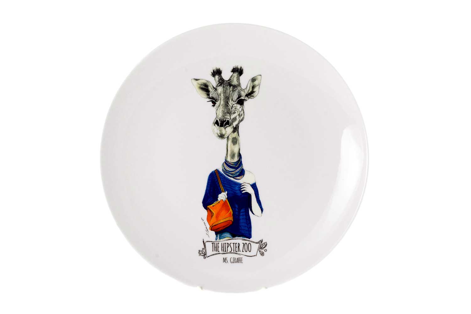 la cija Plato Decorativo Ms. Giraffe
