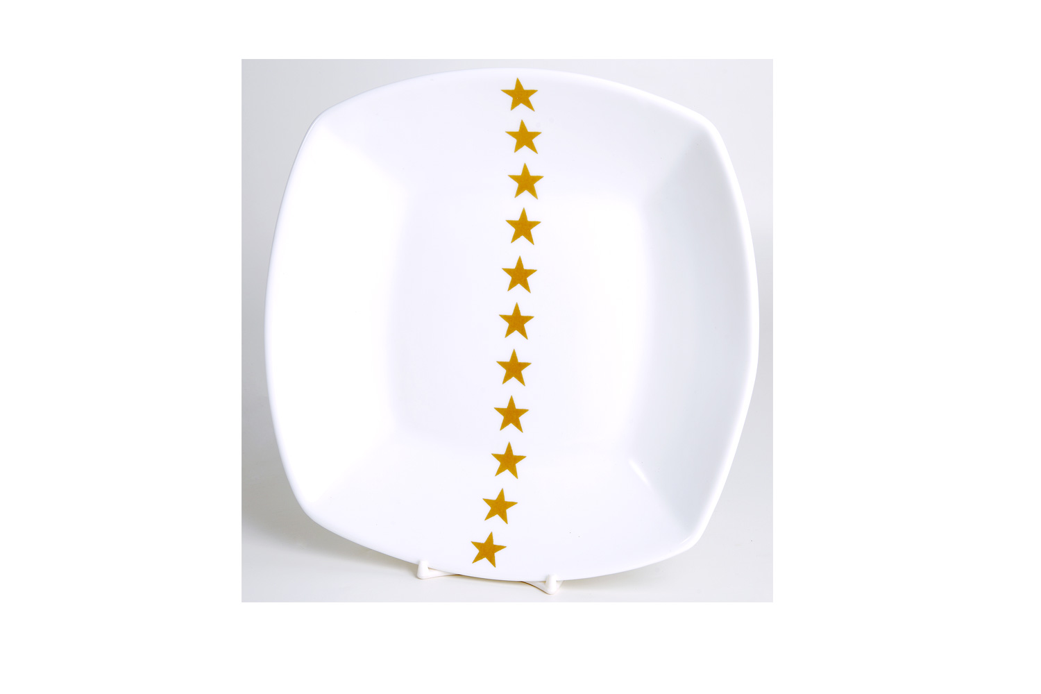 la cija Plato Hondo 22x22cm. Estrellas