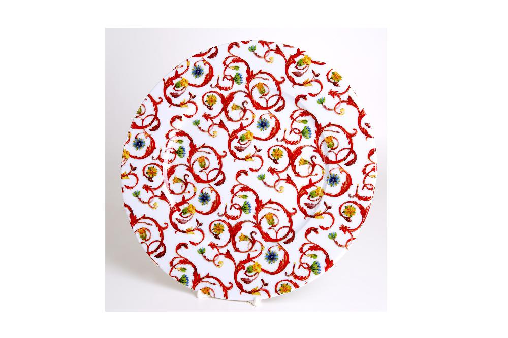 la cija Plato Llano 27cm. Florentina Roja