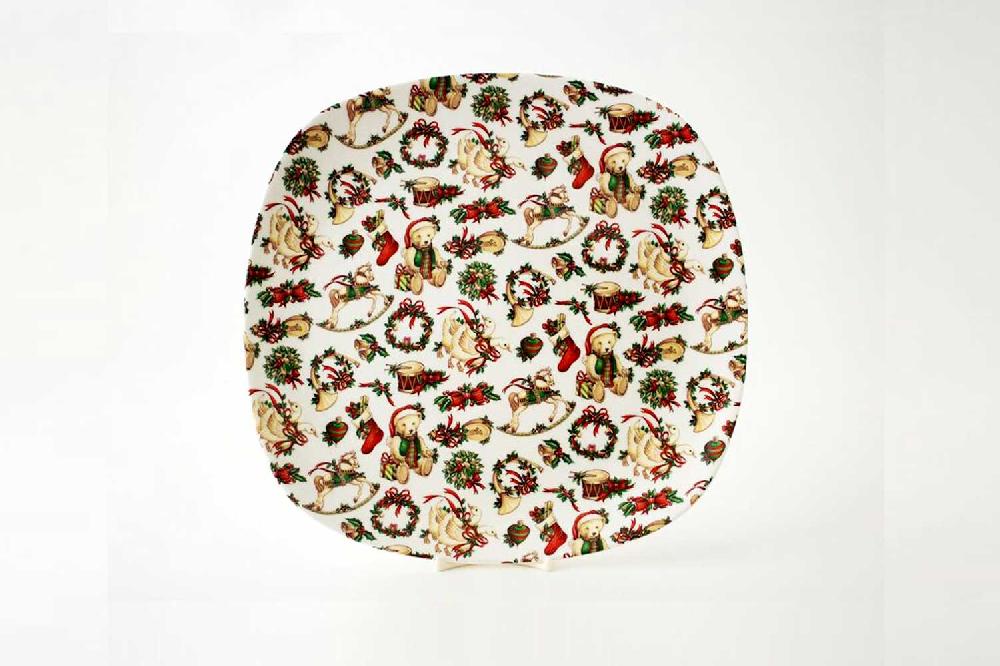 la cija Plato Presentación 29x29cm. Motivo Navideño