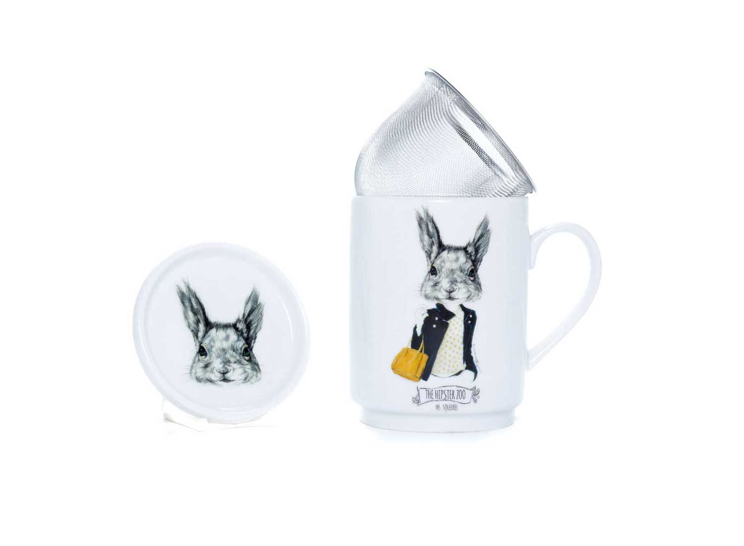 la cija Taza de Té Ms Squirrel