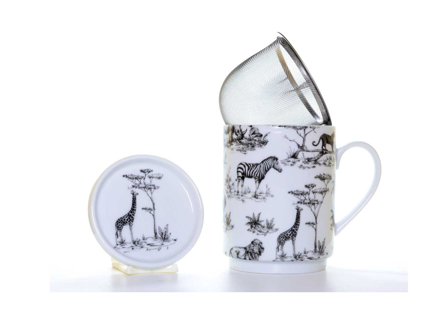 la cija Taza de Té Safari Negro