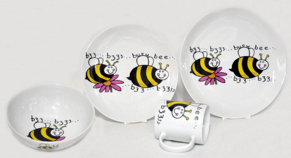 la cija Vajilla Infantil Abejas