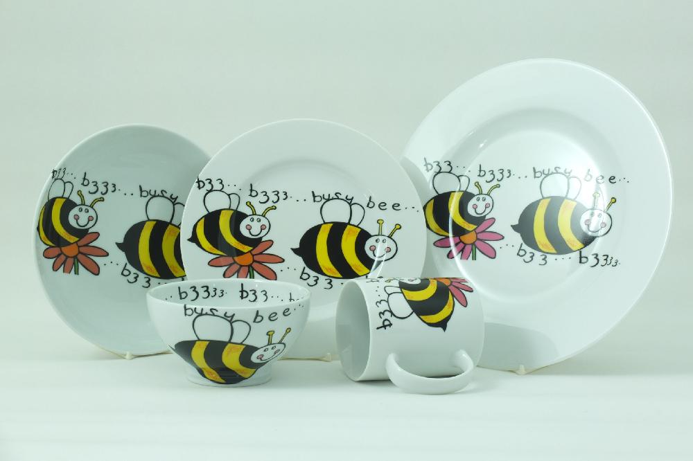 la cija Vajilla Infantil Abejas