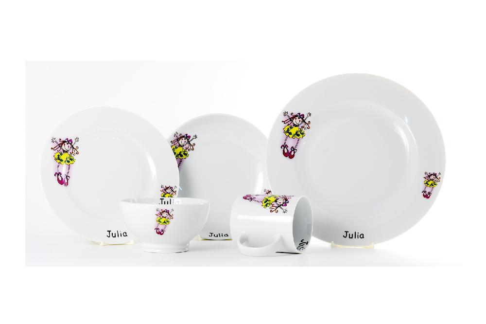 la cija Vajilla Infantil Hada Amarilla