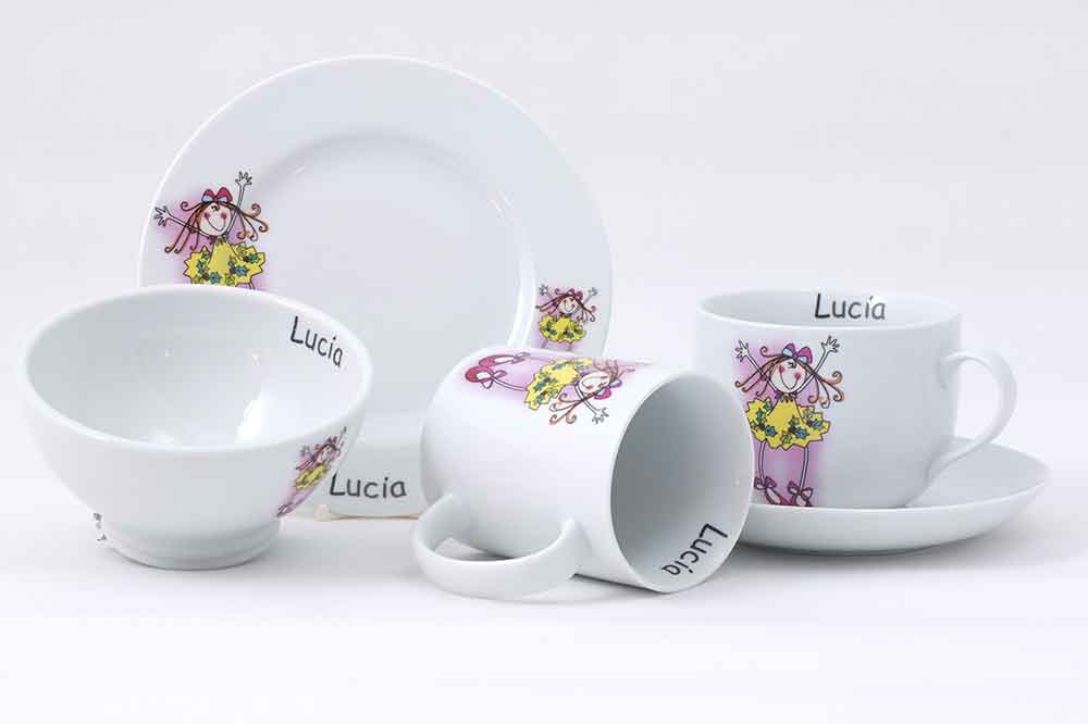 la cija Vajilla Infantil Hada Amarilla