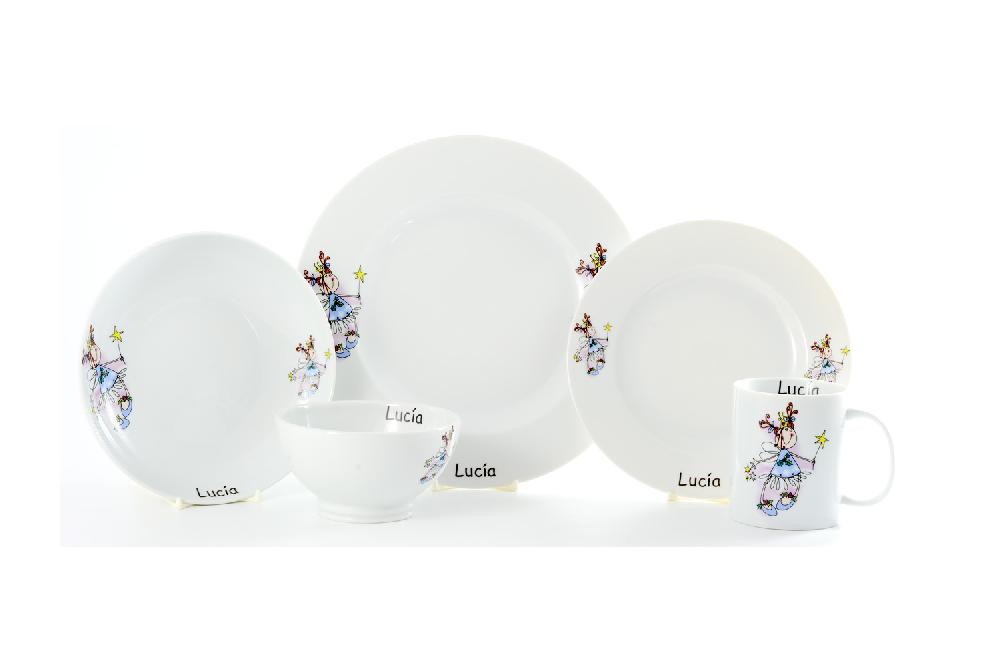 la cija Vajilla Infantil Hada Azul