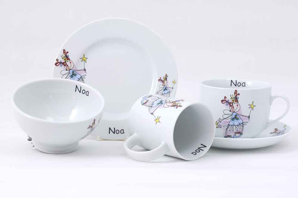 la cija Vajilla Infantil Hada Azul