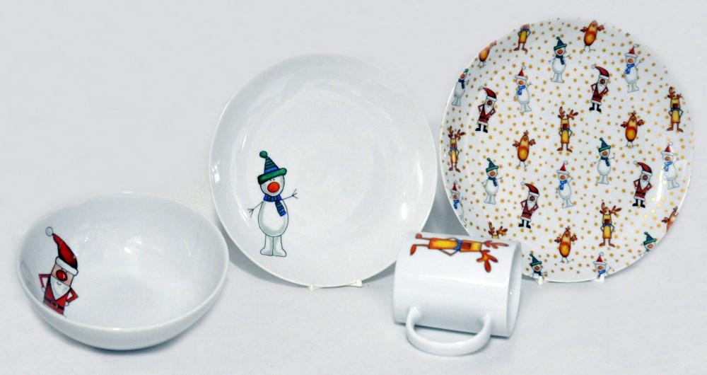 la cija Vajilla Infantil Navidad Infantil