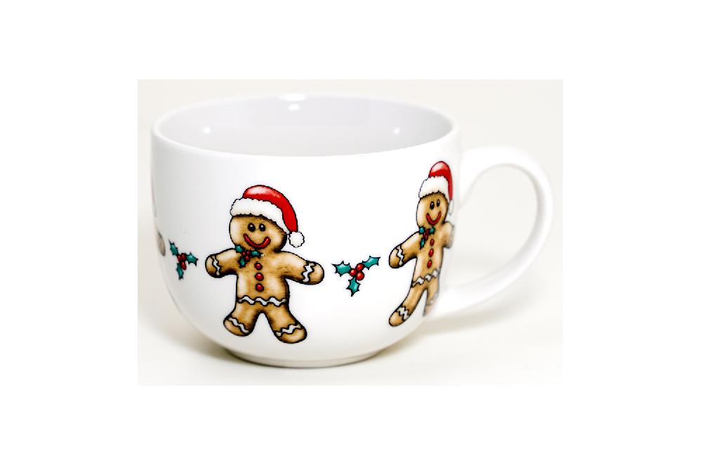 la cija Taza de Desayuno Jumbo 45cl. Galleta Hombre Jengibre