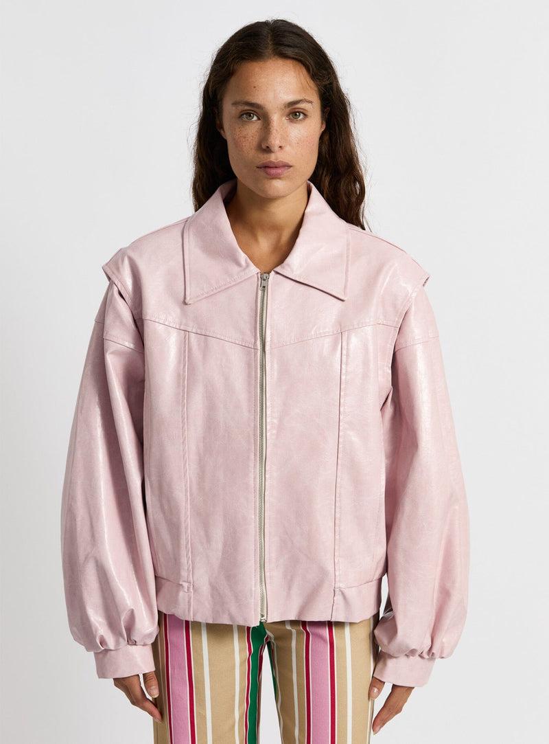 laagam CUPIDO PINK BOMBER JACKET
