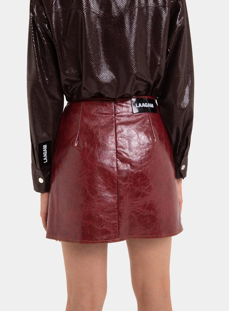 Laagam FRANKIE BURGUNDY SKIRT