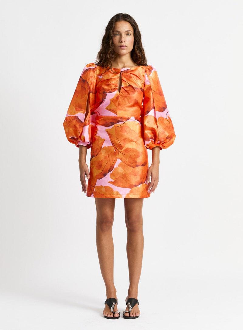 laagam LIZA FLEUR PUFF SLEEVE DRESS