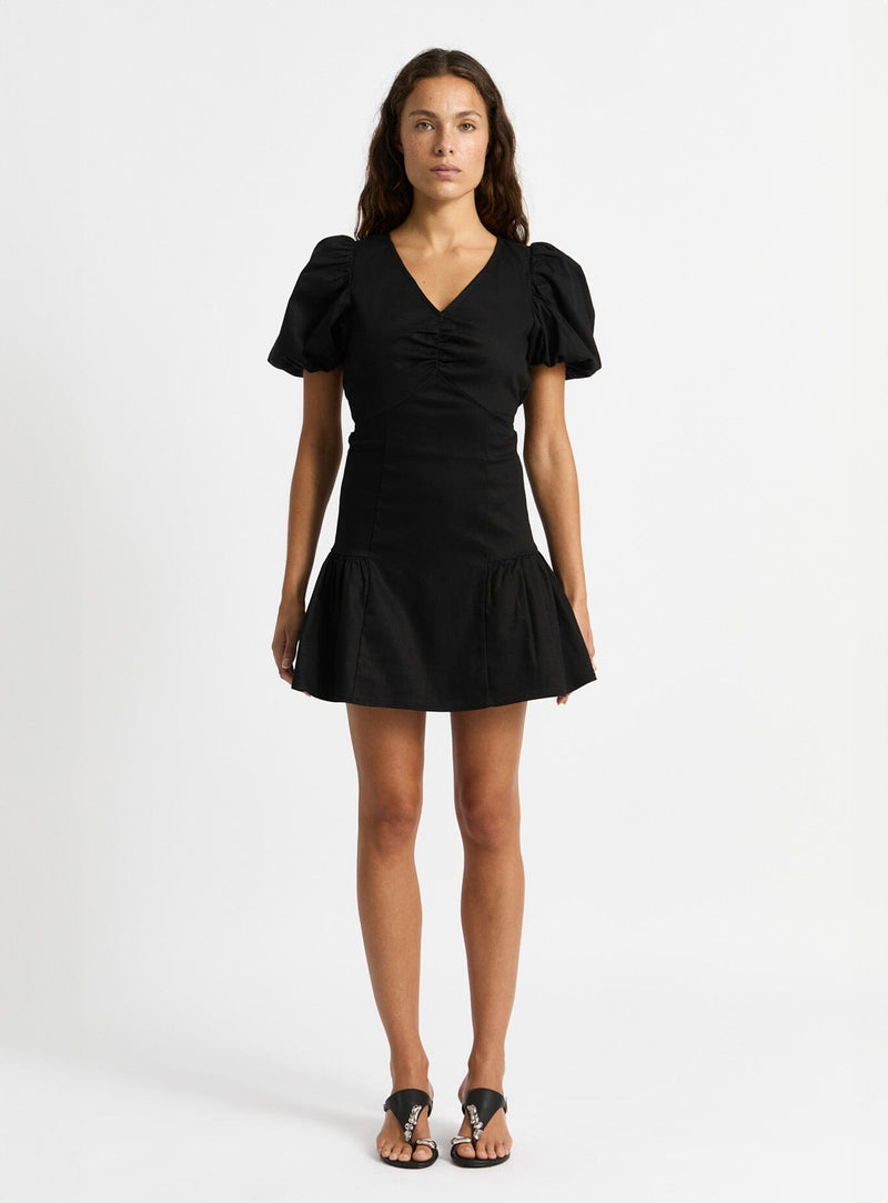 laagam MILLIE BLACK SHORT DRESS